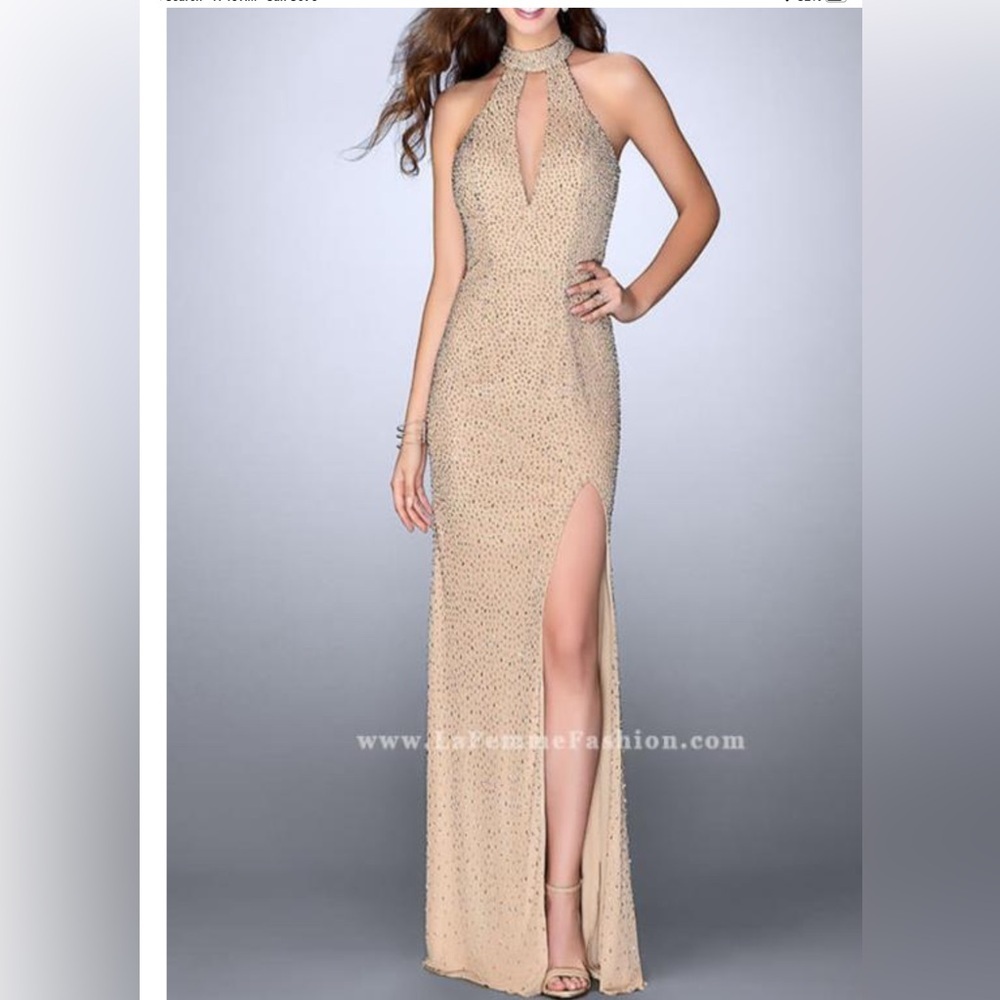 La Femme Pink Blush Gown